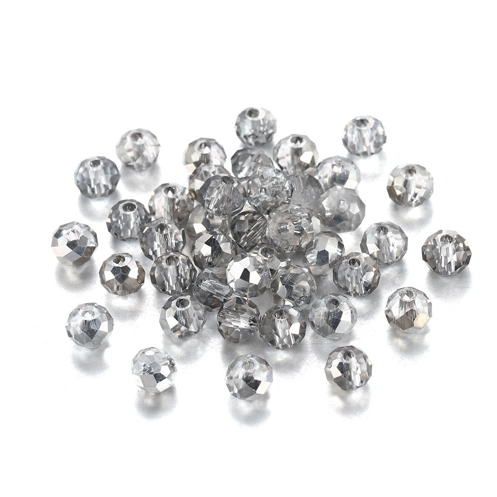 Cuentas de ruedas de vidrio de 100 piezas de 100 piezas al por mayor de 6 mm